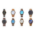 Hot Selling Custom Brand Wood Wrist Watch Minimalist Wooden Watch Oem high quality blue wood watches